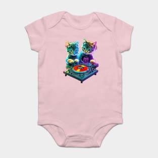 2 Musical Kitten DJs Baby Bodysuit